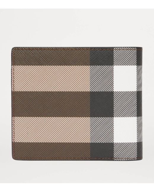Burberry Metallic Check Bifold Wallet for men