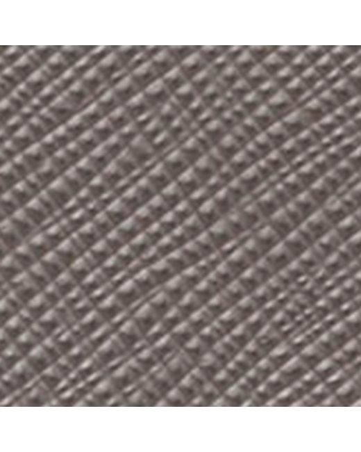 Prada Gray Saffiano Leather Triangle Wallet for men