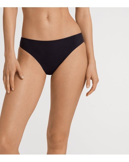 Hanro Black Invisible Touch Mini Briefs