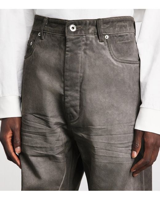 Rick Owens Gray Geth Wide-Leg Jeans for men