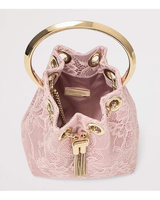 Jimmy Choo Pink Micro Bon Bon Top-Handle Bag