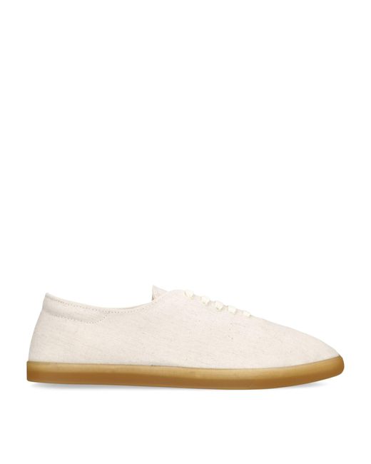 The Row White Canvas Sam Sneakers