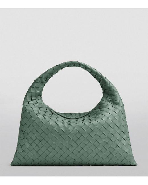 Bottega Veneta Green Small Leather Hop Shoulder Bag