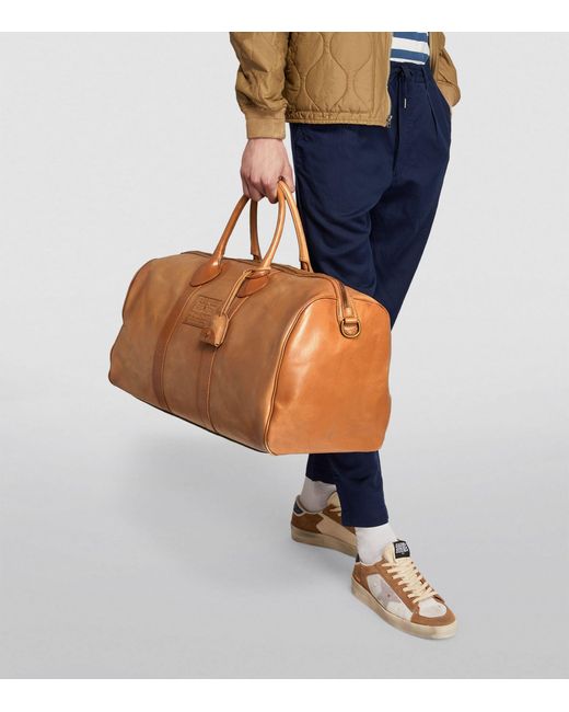 Polo Ralph Lauren Brown Leather Heritage Holdall for men