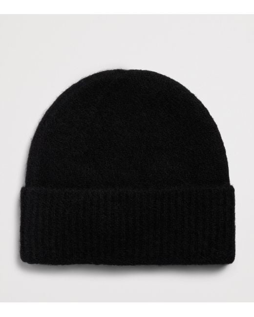 Represent Black Wool-Blend Knitted Beanie for men