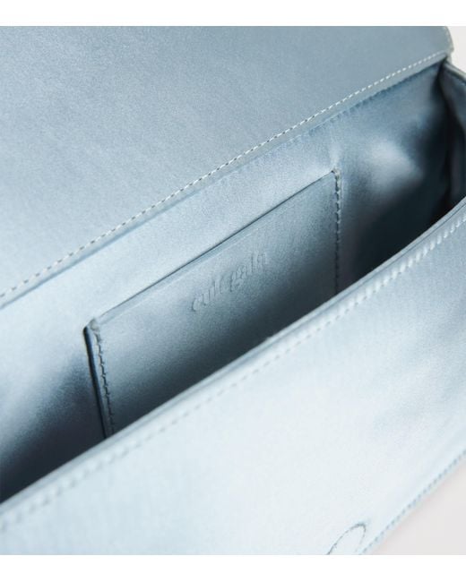 Cult Gaia Blue Embellished Idalia Shoulder Bag