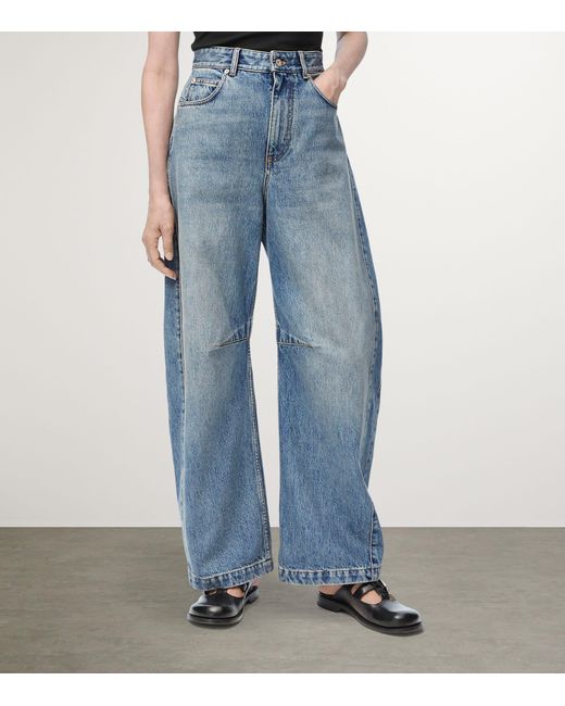 Loewe Blue Anagram Barrel Jeans