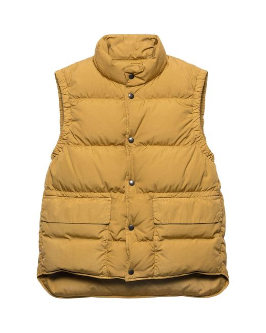 Prada Brown Down Cotton Gilet for men