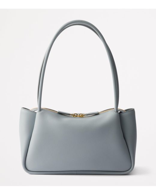 Prada Gray Medium Leather Darling Shoulder Bag