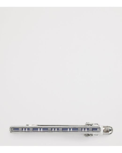 Tateossian Metallic Sterling Tie Clip for men