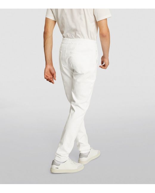 PAIGE White Drawstring Fraser Chinos for men