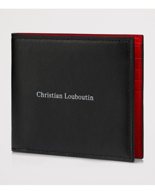 Christian Louboutin Black Canopy Leather Bifold Wallet for men