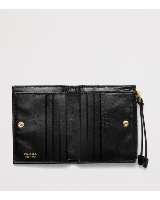 Prada Black Small Leather Wallet