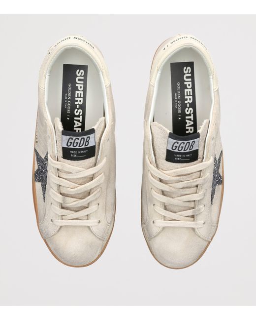 Golden Goose Deluxe Brand White Leather Super-Star Sneakers