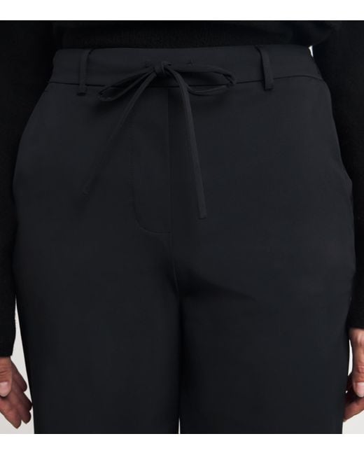 Max Mara Black Technical Jersey Gerona Trousers