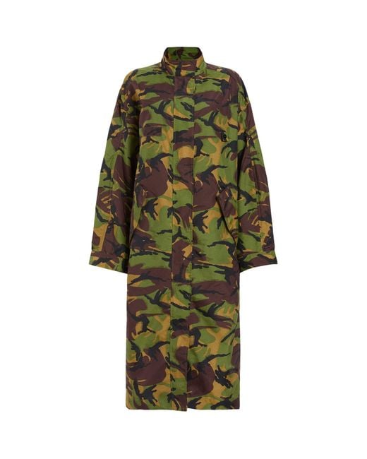 AllSaints Green Camouflage Daneya Parka