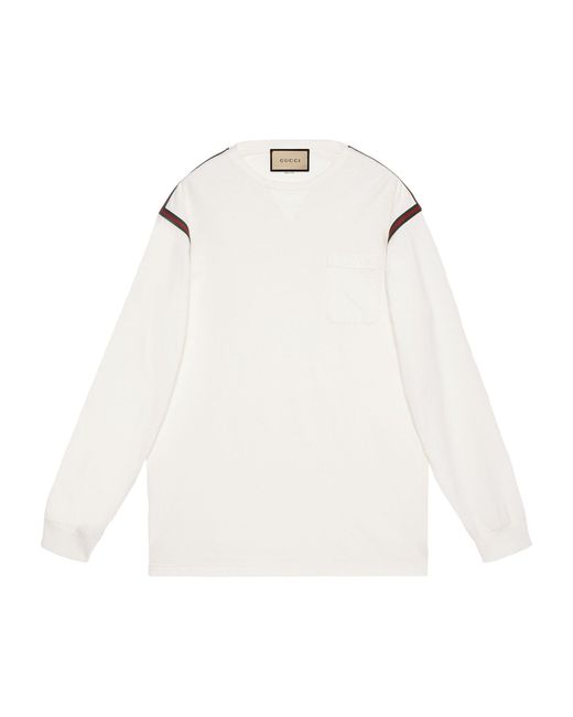 Gucci White Long-sleeve T-shirt for men