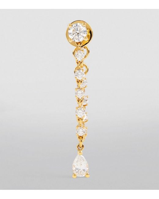 Anita Ko Metallic And Diamond Olivia Single Earring