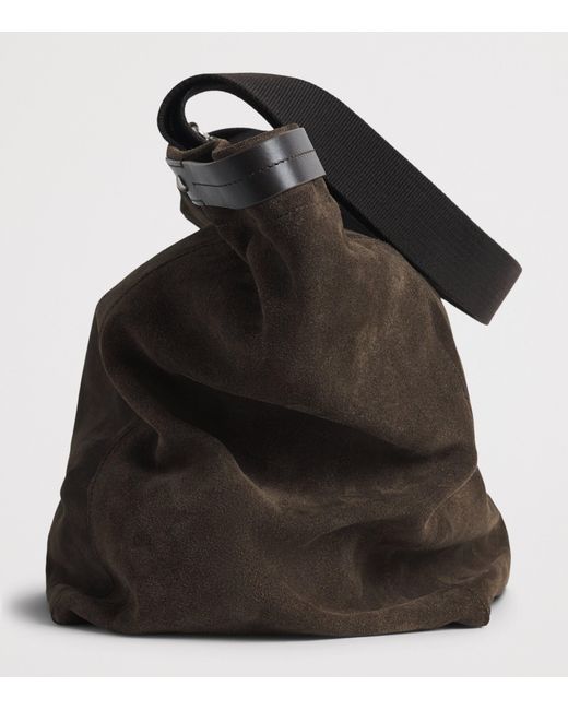 NN07 Black Suede Tote Bag for men