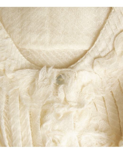 Ulla Johnson White Wool Adriel Tunic Blouse