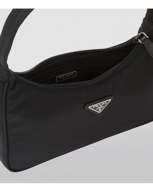 Prada Ladies Black 2000 Re-edition Re-nylon Shoulder Bag