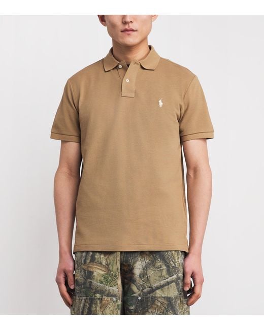 Polo Ralph Lauren Natural Cotton Mesh Custom-Fit Polo Shirt for men