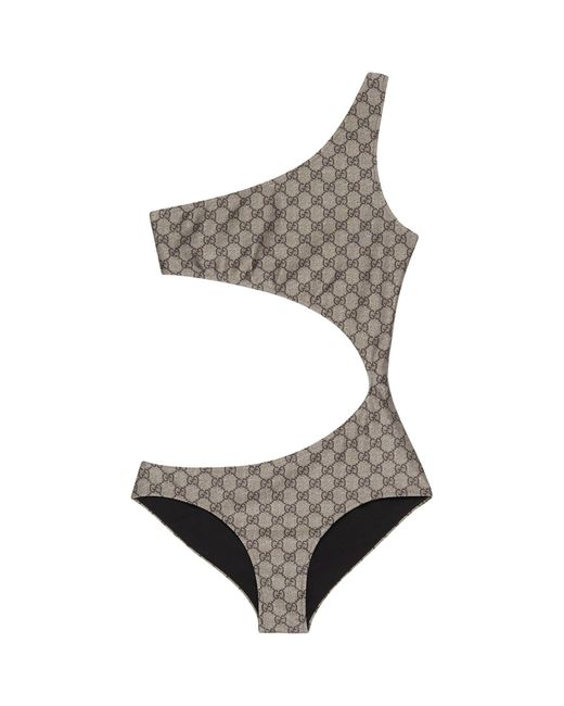 Gucci Gray Gg Swimsuit