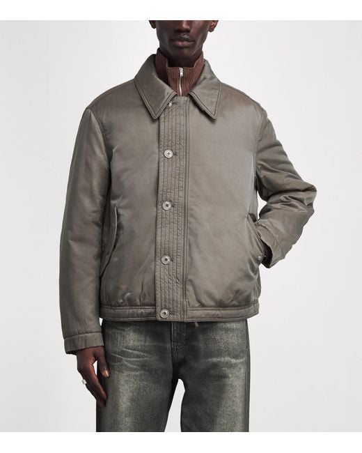 Our Legacy Gray Cotton-Blend Auto Jacket for men