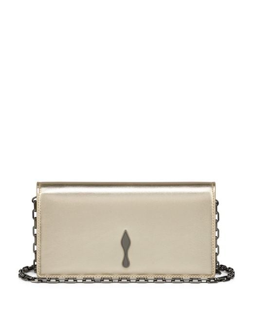 Christian Louboutin Natural Bettina Lambskin Clutch Bag