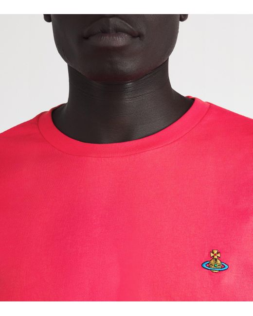 Vivienne Westwood Pink Organic Cotton Orb T-Shirt for men