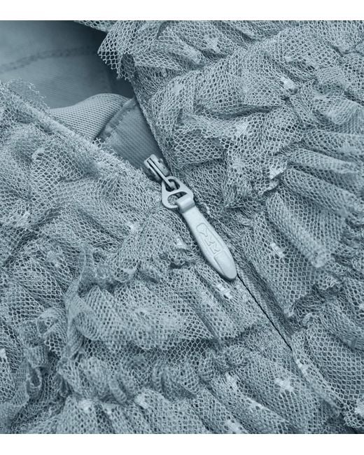 Needle & Thread Blue Strapless Hattie Maxi Dress