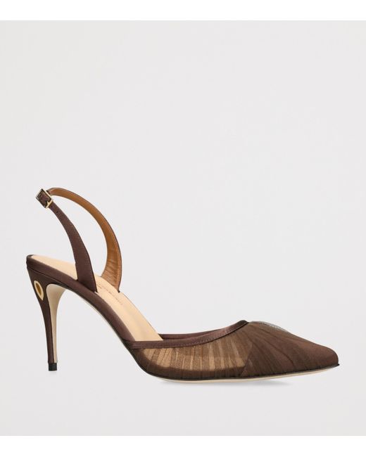 JENNIFER CHAMANDI Brown Vittorio Slingback Pumps 85