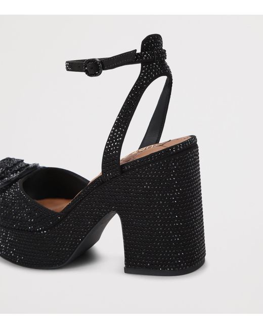 Kurt Geiger Black Embellished Chelsea Platform Pumps