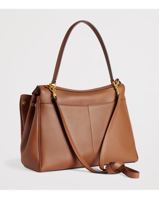 Balenciaga Brown Medium Leather Rodeo Shoulder Bag