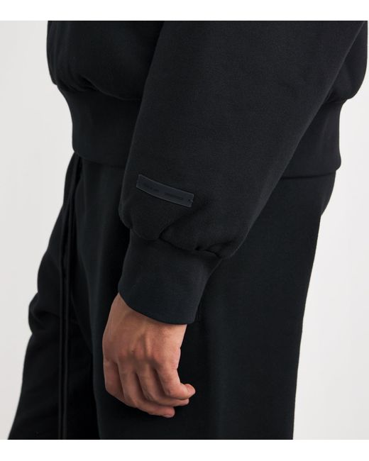 Fear Of God Black Cotton-Blend Back Logo Sweatshirt for men