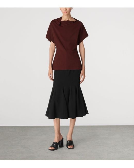 Bottega Veneta Black Lambskin Parco Heeled Mules 90