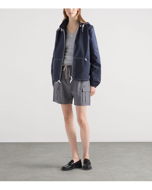 Prada Blue Re-Nylon Lightweight Jacket