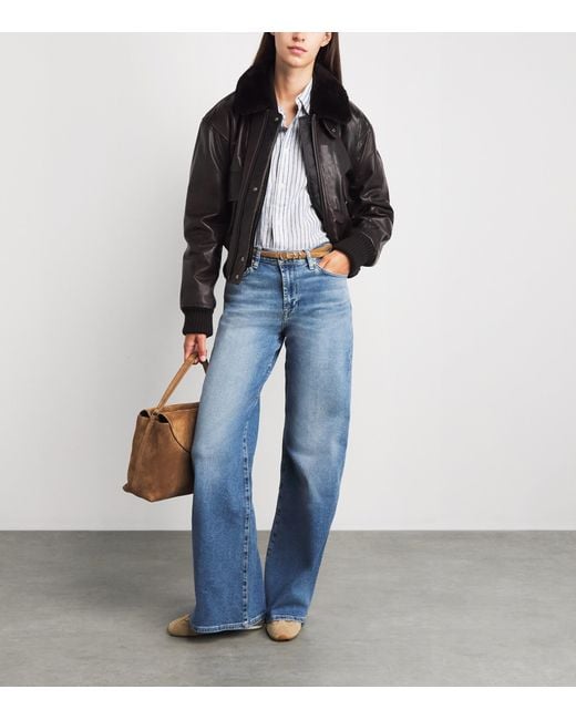 Sandro Natural Suede Buckle Belt