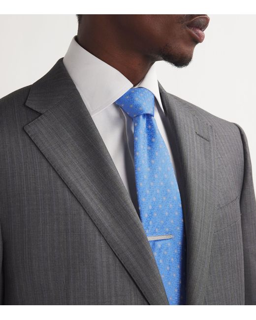 Eton of Sweden Blue Silk Jacquard Tie for men