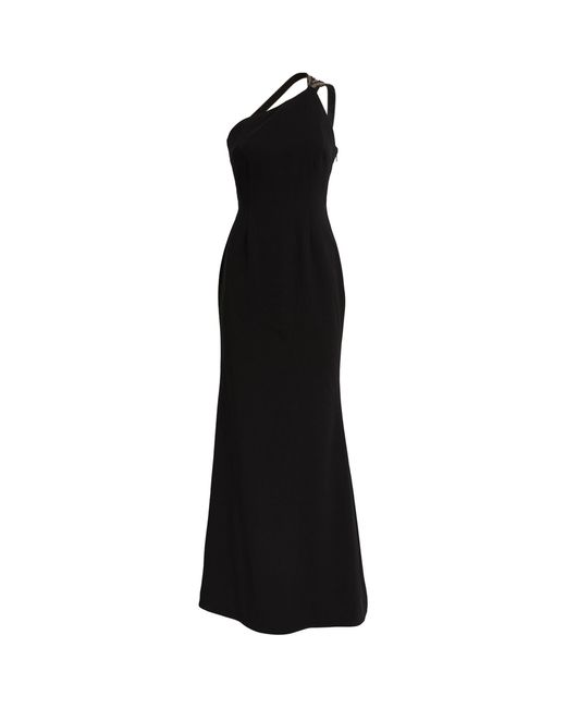 Rachel Gilbert Synthetic One-shoulder Cecilio Gown in Black - Lyst