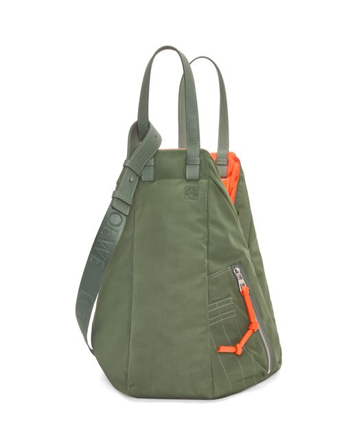 Loewe Green Reversible Hammock Tote Bag