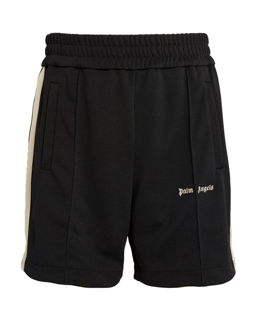 Palm Angels Black Classic Track Shorts for men