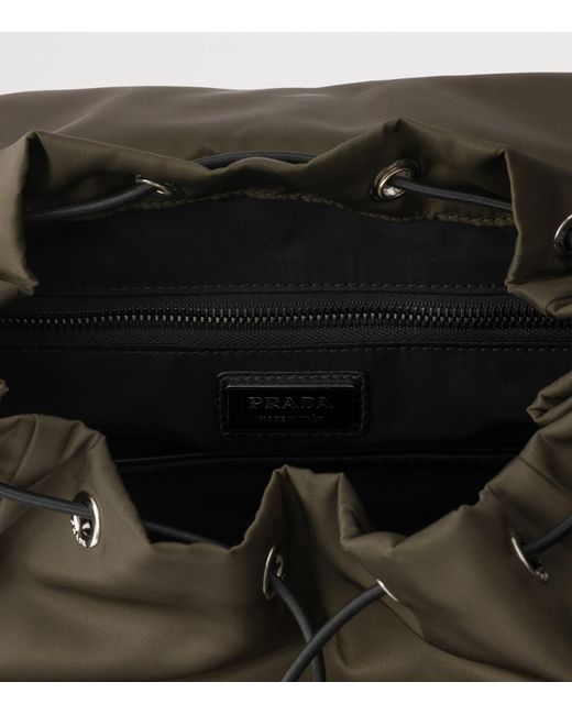 Prada Black Re-Nylon And Leather Explore Backpack for men