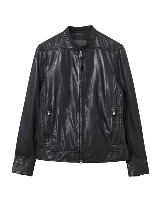 AllSaints Black Colt Leather Jacket for men