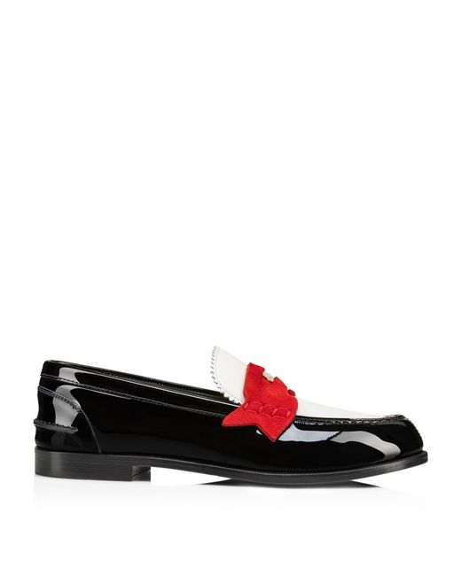 Christian Louboutin Black Penny Donna Leather Loafers