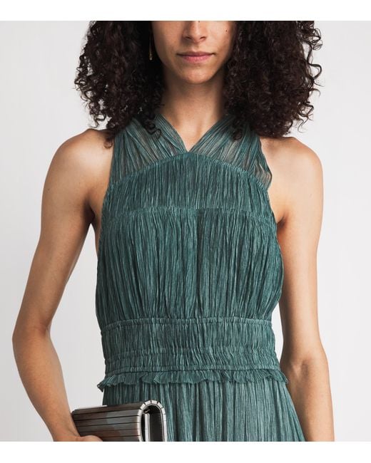 Ulla Johnson Green Silk Freesia Maxi Dress