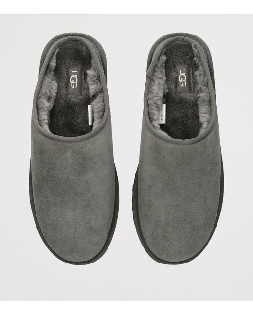 Ugg Gray Suede Classic Slippers for men