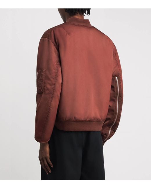424 Brown Military Bomber Jacket for men