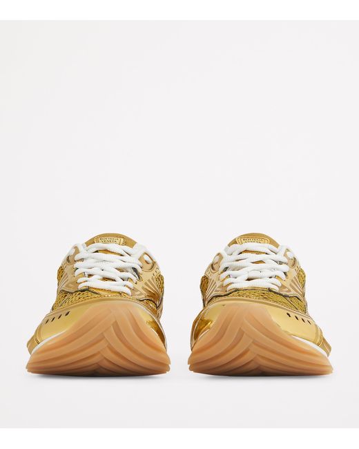 Bottega Veneta Yellow Low-Top Orbit Sneakers