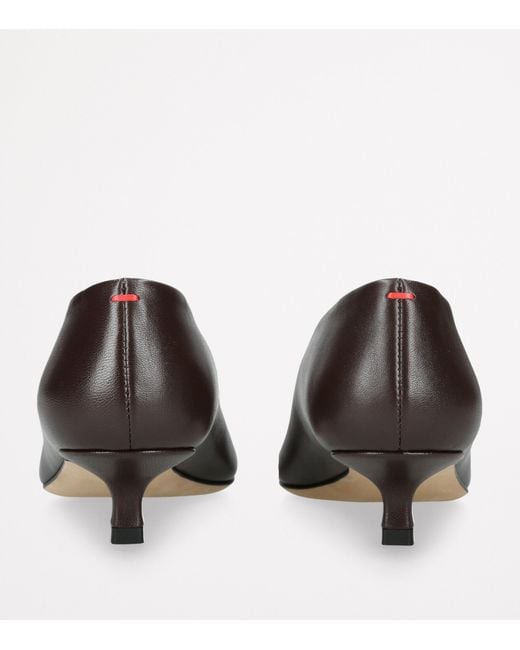 Aeyde Brown Leather Clara Pumps 20